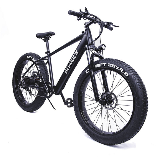 BEST E-BIKE Sivrock Electric Bike 26'' Fat Tire 1000W Motor 48V 15Ah Large Battery Mountain E-Bike Shimano 7-Speed, FREE SHIPPING