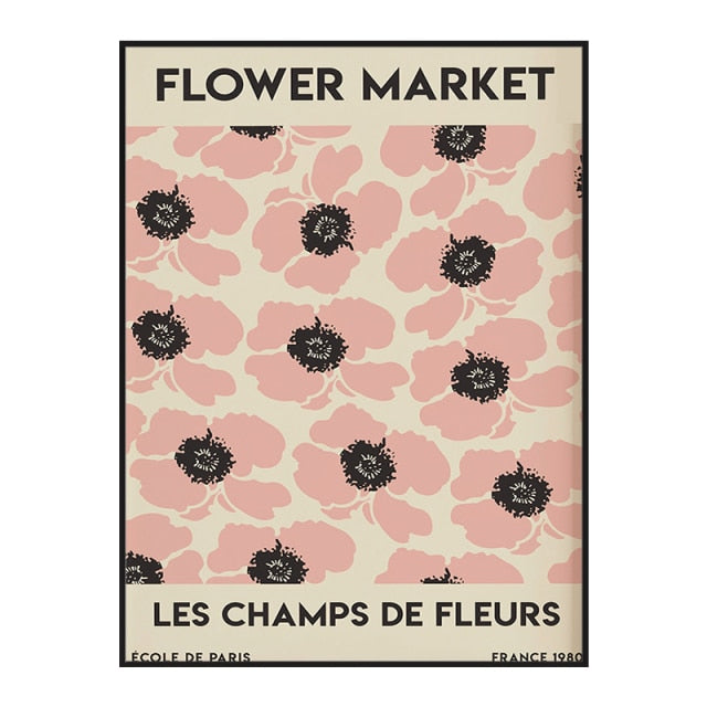 Abstract Flower Market Poster