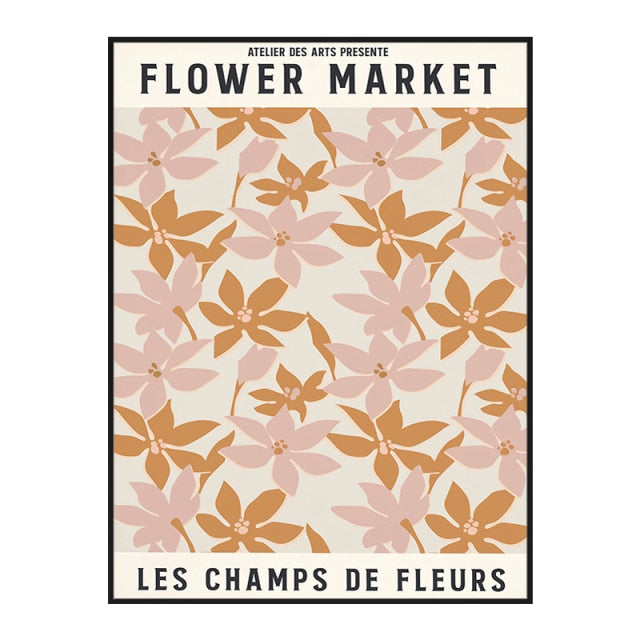 Abstract Flower Market Poster