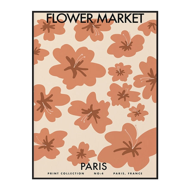 Abstract Flower Market Poster