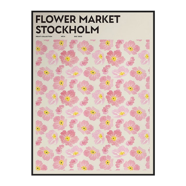 Abstract Flower Market Poster